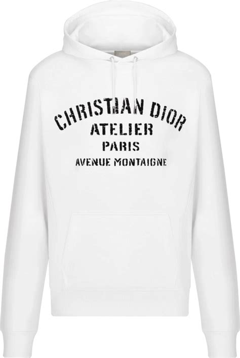 sample dior chanel white sweatshirt|christian Dior hoodie.